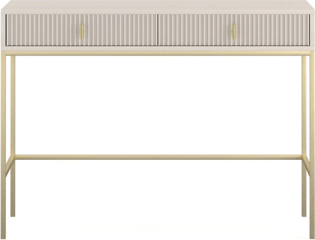 Toaletní stolek Maggiore 104 cm kašmírový/zlatý