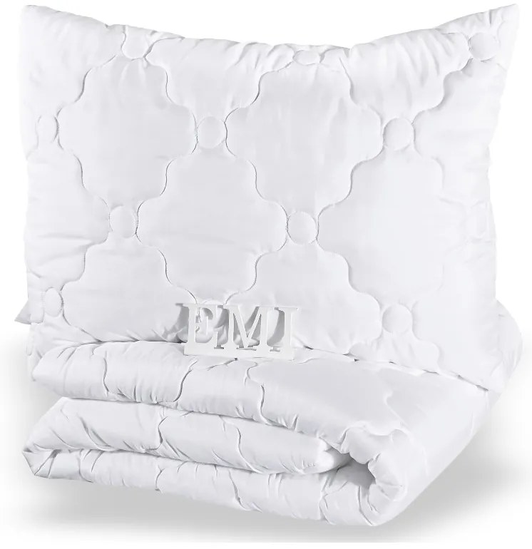 Set predĺženej prikrývky a vankúša Premium 140x220 90x70 EMI
