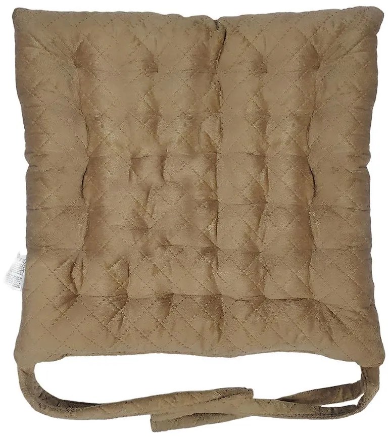 Poduška na stoličku SSE Morrocco 11 40x40 cm svetlohnedá