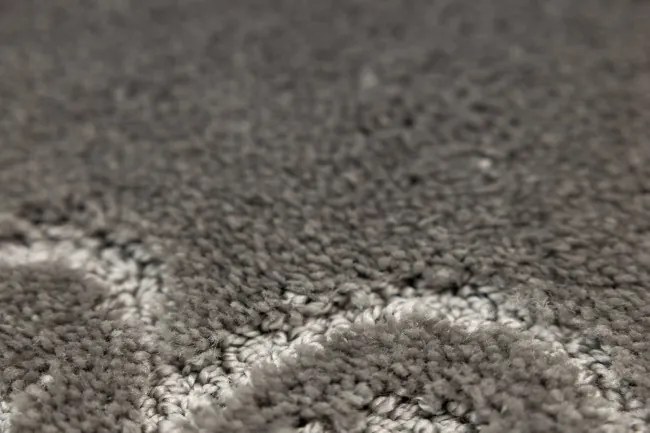 Kúpeľňový koberček Marika sivý, kvety