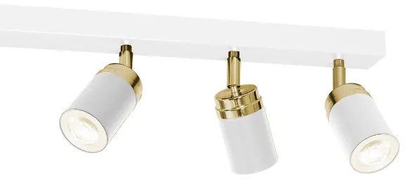 Bodové svietidlo RENO 6xGU10/60W/230V biela/zlatá