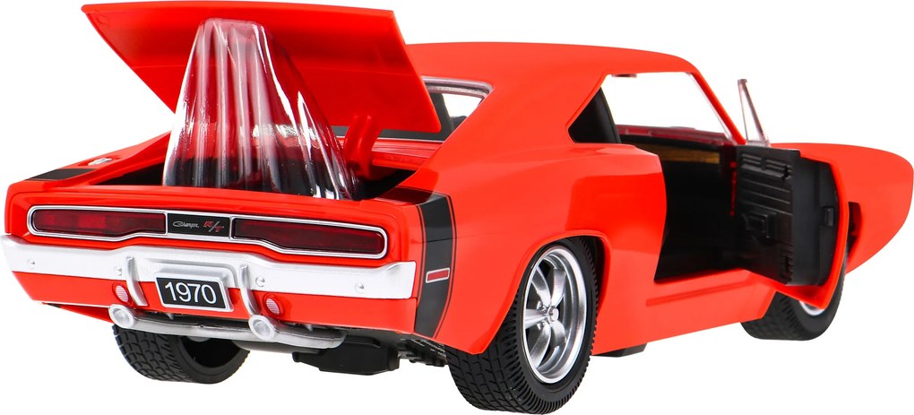 1970 Dodge Charger RT červený RASTAR model 1:16 Auto na diaľkové ovládanie + pilot