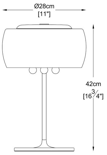 Brilagi - LED Krištáľová stolná lampa JEWEL 3xG9/42W/230V