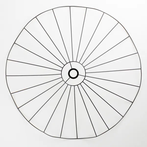 Univerzálne tienidlo CURITIBA, priemer 80 cm, čierne