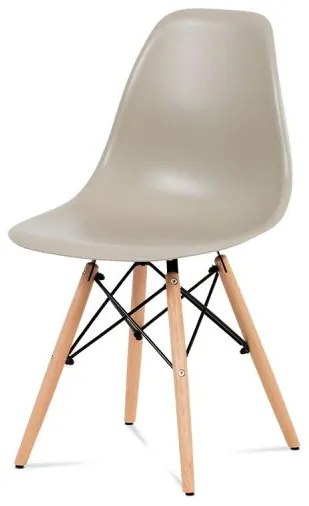 Jedálenská stolička s nadčasovým vzhľadom vo farbe laté