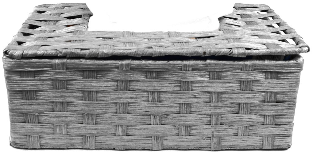Box na vreckovky sivý