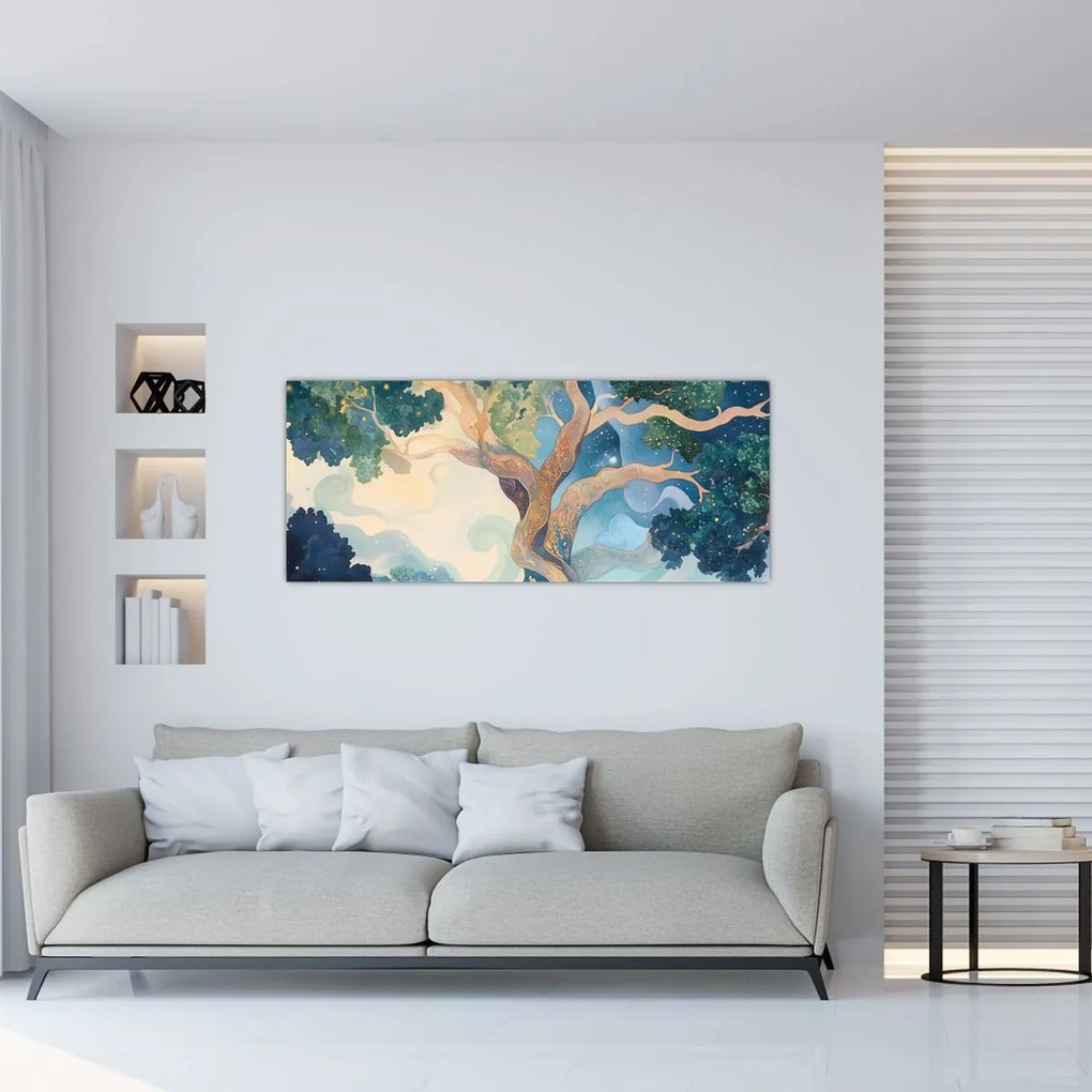 Obraz – Vesmírny strom (120x50 cm)