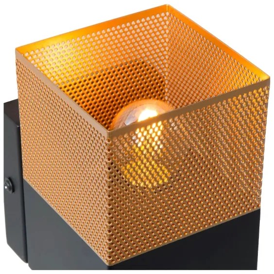 Lucide 21223/01/02 - Nástenné svietidlo RENATE 1xE27/40W/230V zlatá/čierna