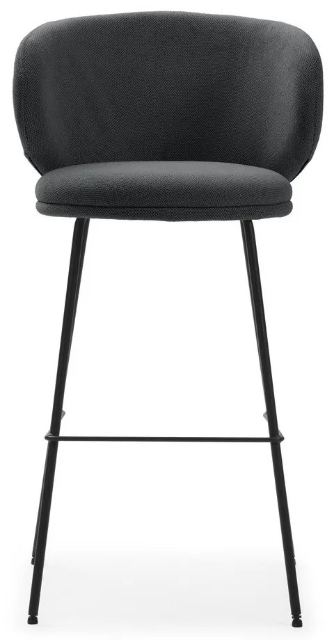 Tmavosivé barové stoličky v súprave 2 ks (výška sedadla 65 cm) Rush – Marckeric