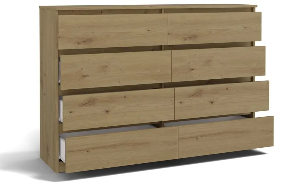 Komoda Musecalo 7 140 (dub artisan). Akcia -22%. Vlastná spoľahlivá doprava až k Vám domov. 1132830