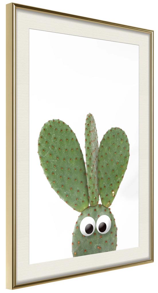 Artgeist Plagát - Ear Cactus [Poster] Veľkosť: 30x45, Verzia: Zlatý rám