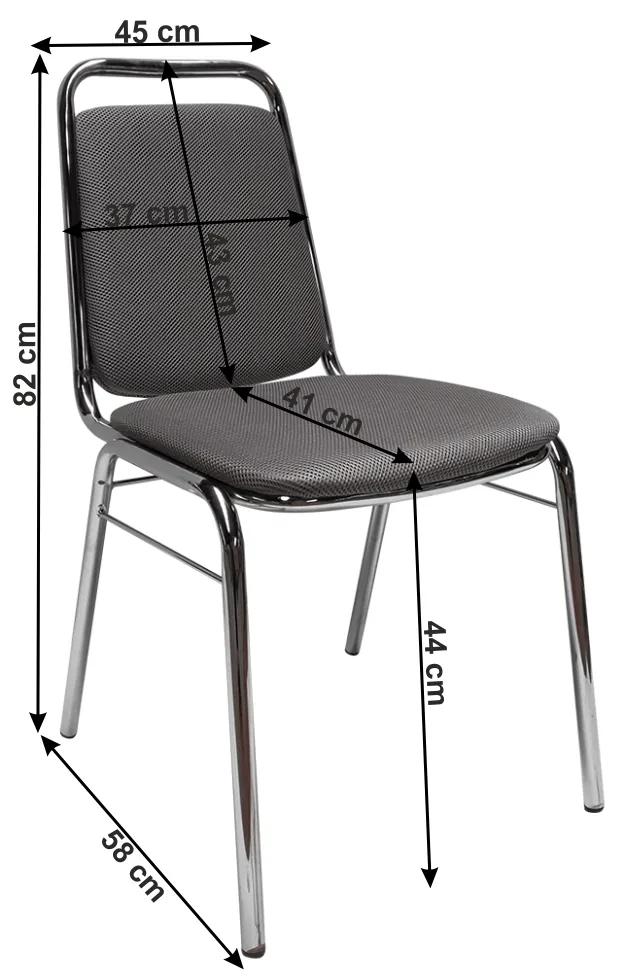 Konferenčná stolička Zeki - sivá