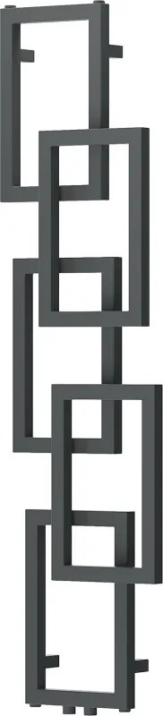 Mexen Grid, dekoratívny kúpeľňový radiátor 1360 x 390 mm, 349 W, grafitová, W215-1360-390-00-66