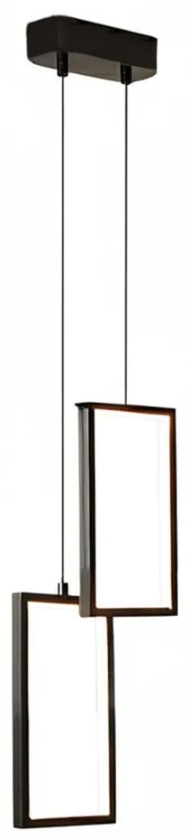 Toolight Toolight, LED závesné osvetlenie, 12W, 3000K, 3500lm, LHJ085-2CP, čierna, OSW-50059