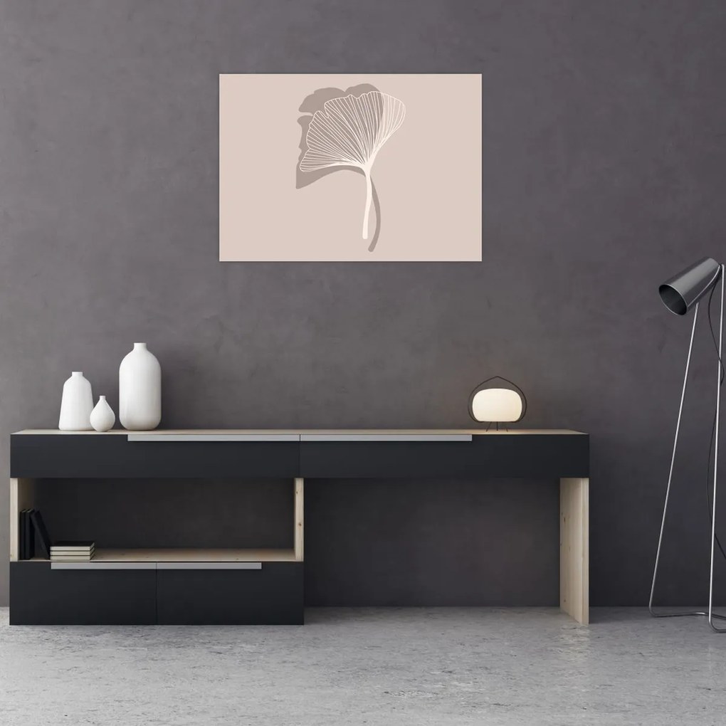 Obraz - Béžové listy N⁰4 (70x50 cm)