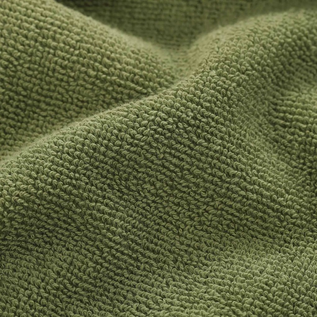 Goldea bavlnený froté uterák / osuška soft bez bordúry – olivový 50 x 100 cm