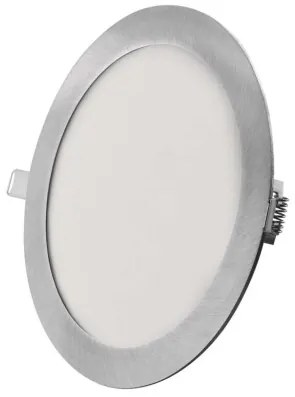 LED vstavané svietidlo NEXXO, kruhové, strieborné, 18W, CCT