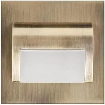 LED Schodiskové svietidlo DECORUS LED/1,2W/12V 3000K mosadz