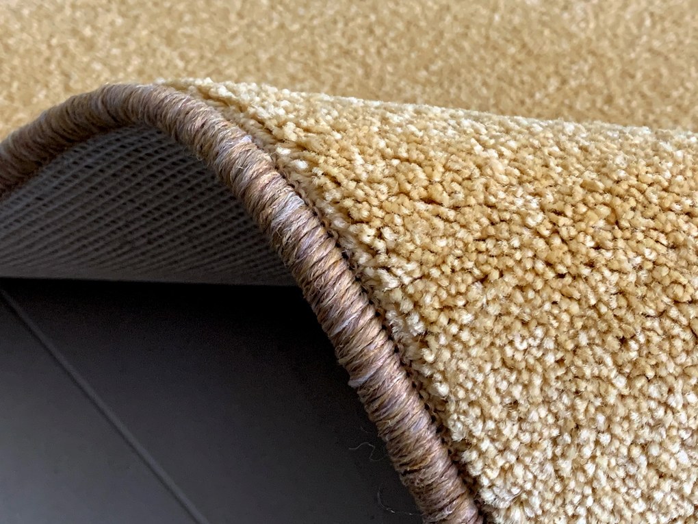 Vopi, Koberec behúň na mieru Eton Exklusive žltý, šíre 120 cm, žltá, chodba / predsieň