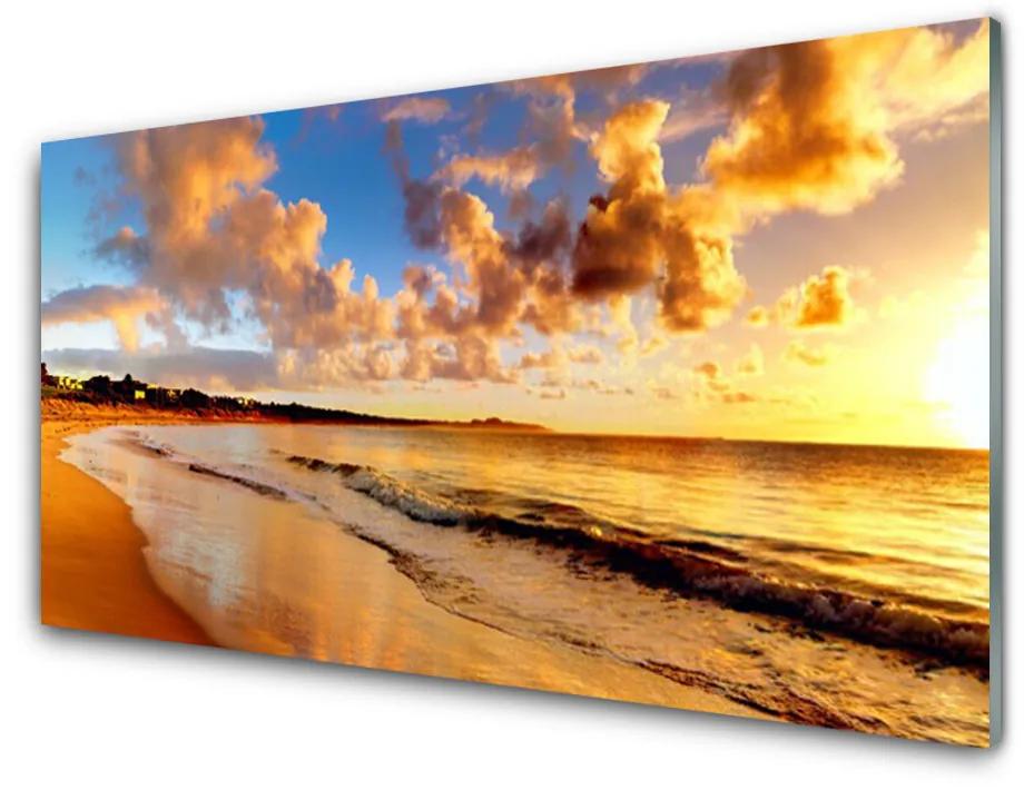 Obraz na skle Oceán pláž príroda 120x60 cm