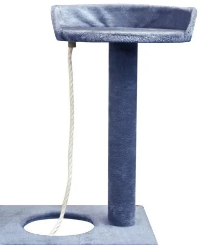 vidaXL Škrabadlo pre mačky so sisalovými stĺpikmi, 150 cm, tmavomodré-
