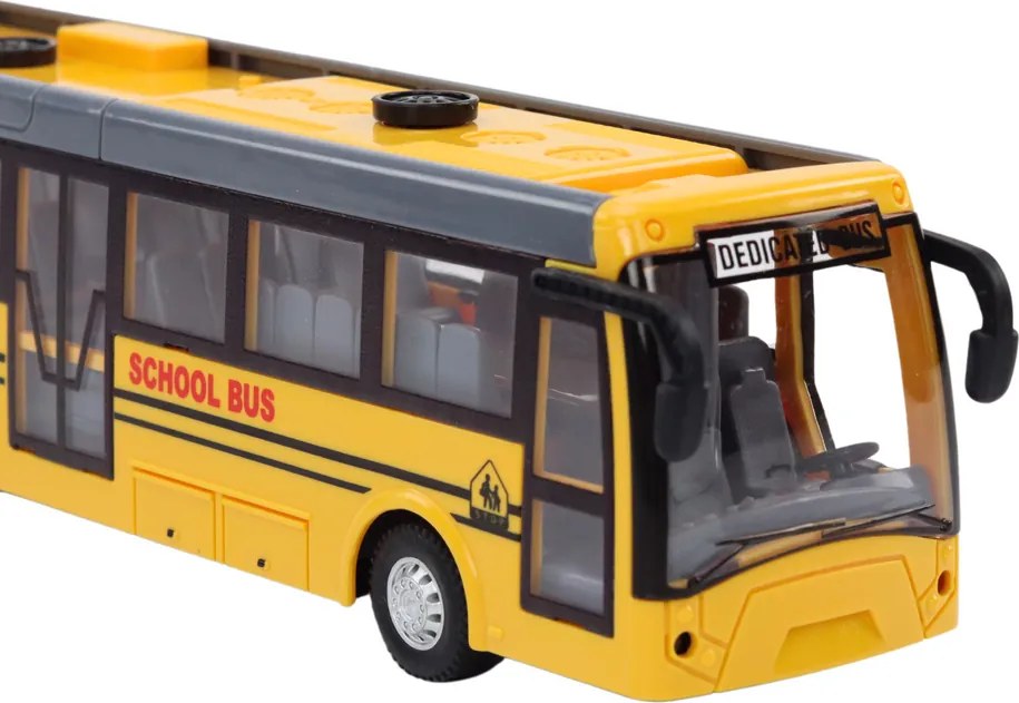 LEAN Toys Kĺbový školský autobus na diaľkové ovládanie RC 1:32, žltý