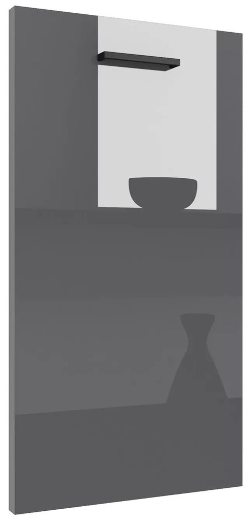 Panel na umývačku Belini zakrytý 45 cm šedý lesk  INF PZ45/1/WT/S/0/B1