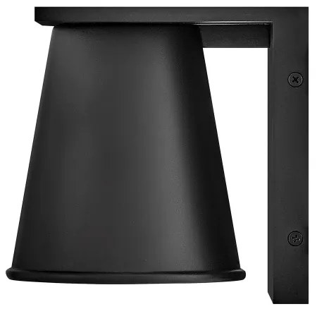 Hinkley HK-HANS-S-BLK -LED Vonkajšie nástenné svietidlo HANS 1xGU10/8W/230V IP44