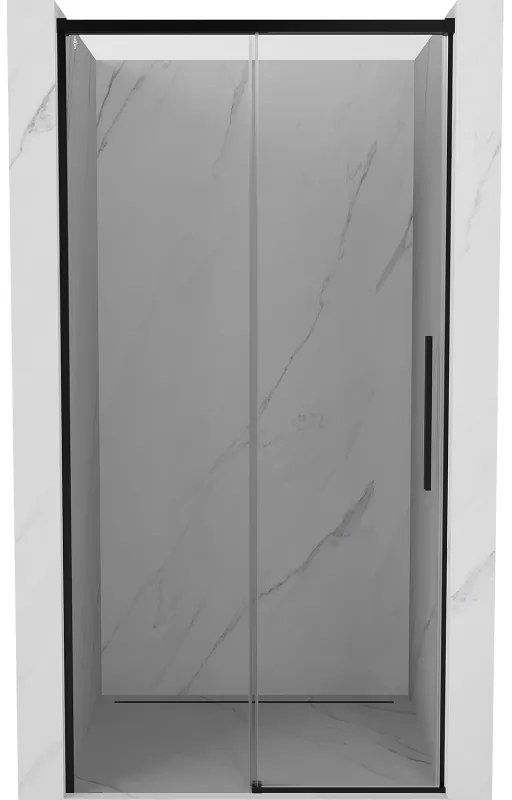 Mexen Rox, posuvné sprchové dvere 105 cm, číre sklo, čierny profil, 8C2-105-000-70-00