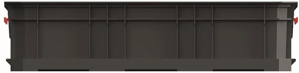 Dílenský box MODIXX 52 x 32,7 x 12,5 cm černo-červený