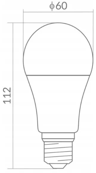 ECOLIGHT LED žiarovka E27 10W 24V - teplá biela