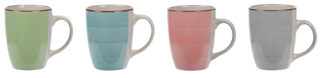 Keramický hrnček Pastel 270 ml sada 4ks