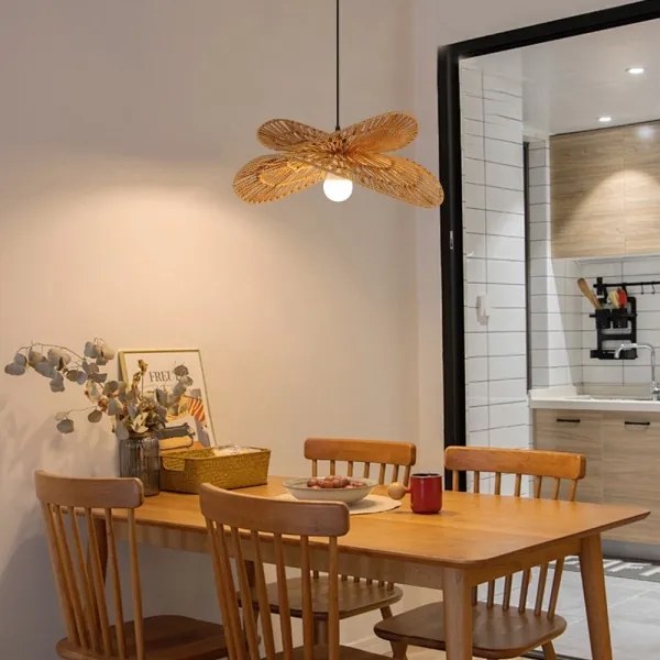 Immax 08265L - Luster na lanku MARIPOSA 1xE27/40W/230V pr. 50 cm juta