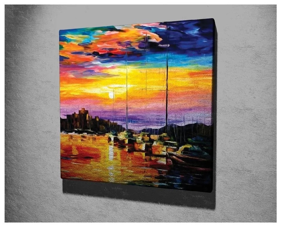 Nástenná reprodukcia na plátne Leonid Afremov, 45 × 45 cm