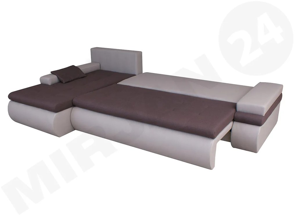 Rohová sedacia súprava Sofia, Dostupné poťahy: ekokoža Soft 066 + Lawa 02, Strana: pravá