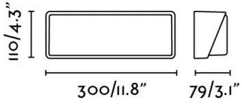 FARO 71537 - LED vonkajšie nástenné svietidlo HALF 1xLED/20W/230V IP65