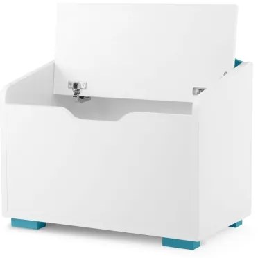 Detský úložný kontajner PABIS 50x60 cm biela/modrá
