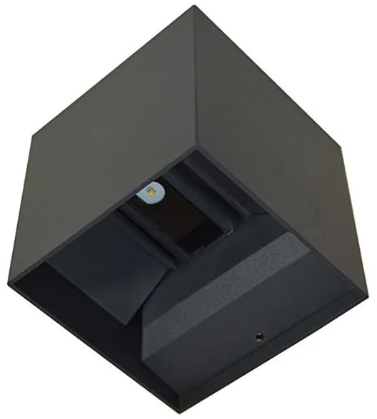 LED Vonkajšie nástenné svietidlo KREON 2xLED/3W/230V IP54 4000K antracit