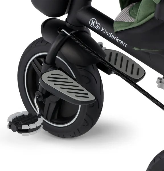 KINDERKRAFT SELECT - Detská trojkolka SPINSTEP Premium zelená