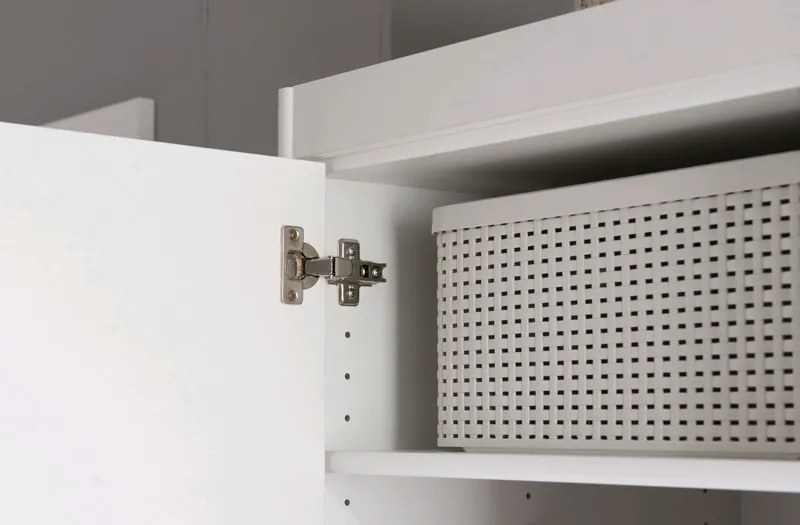 Mega 72, biela Policová skriňa Mega 76, biela