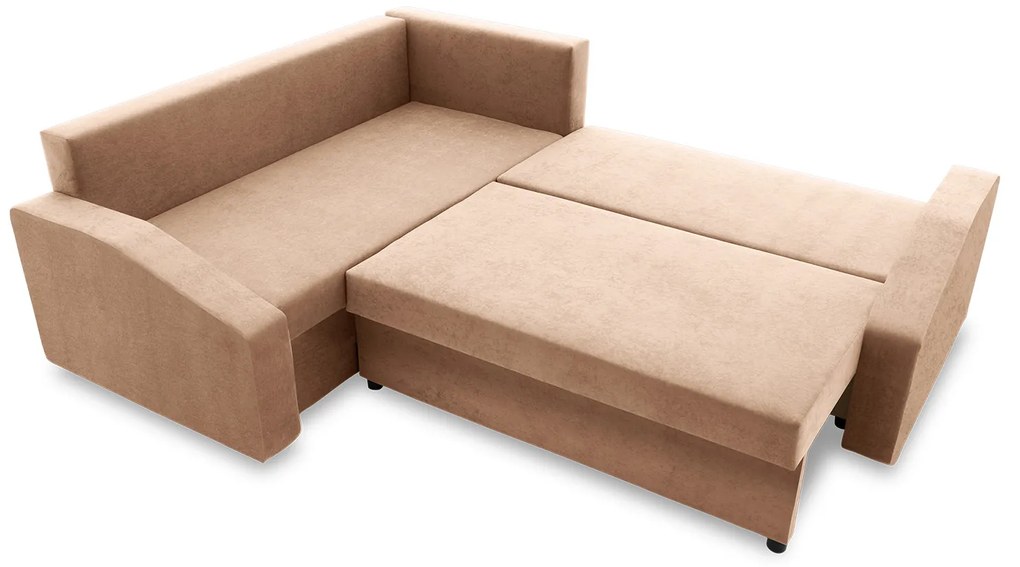 Rohová rozkladacia sedacia súprava GRANDE PLUS - color mikro Ľavá Cappuccino