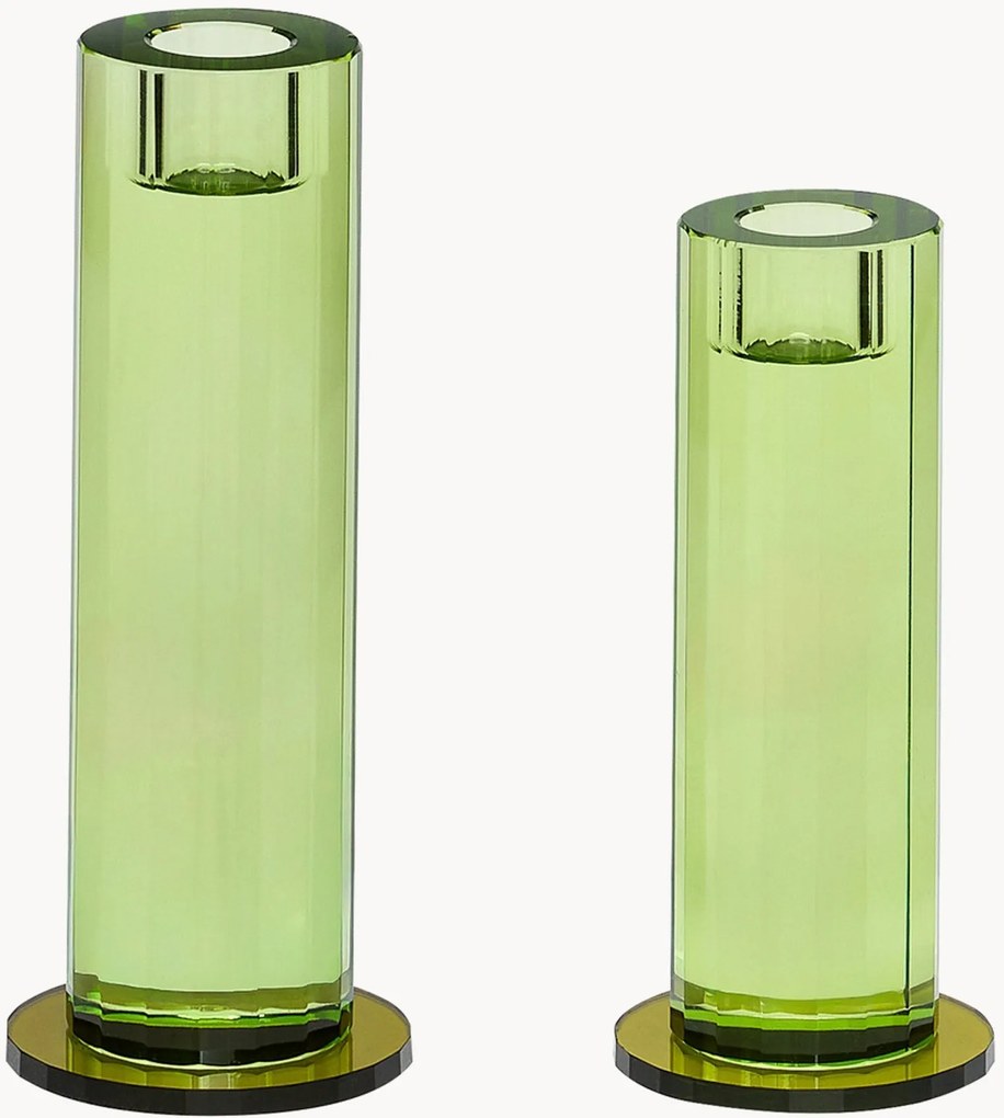 Krištáľové svietniky Cut, 2 ks