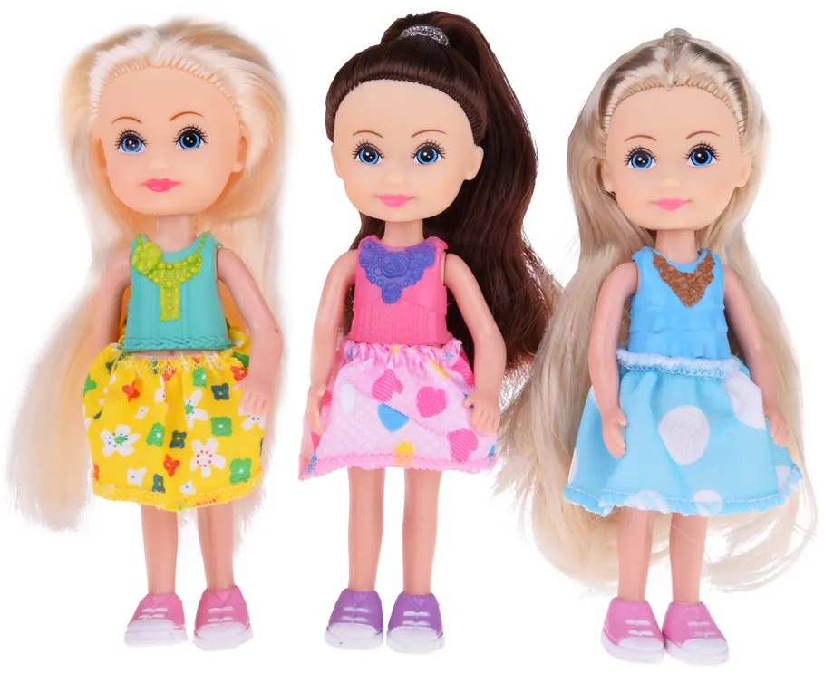 Jokomisiada Rozkošné mini bábiky na hranie. Bábika 12 cm, 6 ks. ZA4755