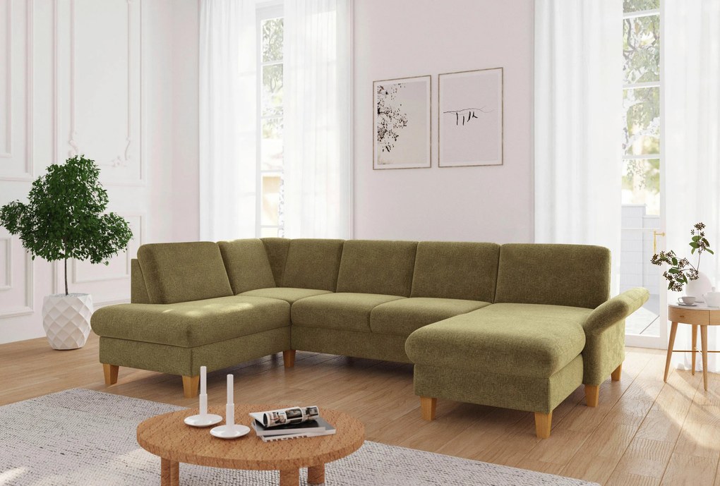 XXXLutz SEDACIA SÚPRAVA, textil, olivovozelená Sit & More - Sedačky - 00014401613D