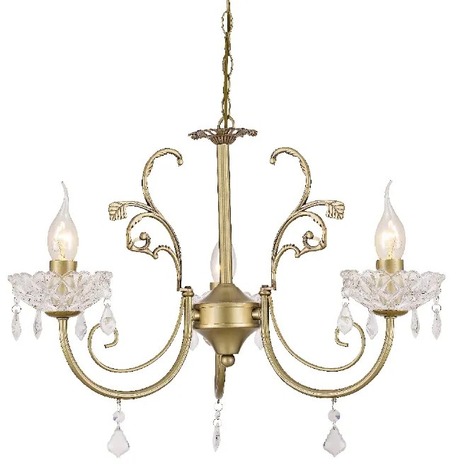 ACA DECOR Závesné svietidlo FABERGE max. 3x40W/E14/230V/IP20