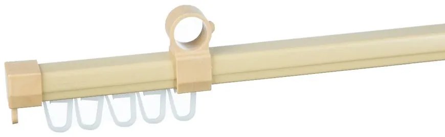 U-koľajnica na záclony tvar 200cm Borovica