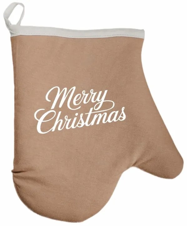 Vianočná kuchynská rukavica Merrymas EMI, čierna