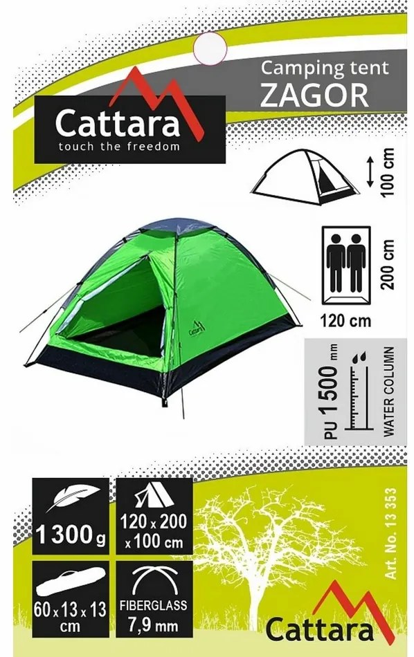 Cattara Stan pre 2 osoby Zagor 200 x 120 x 100 cm
