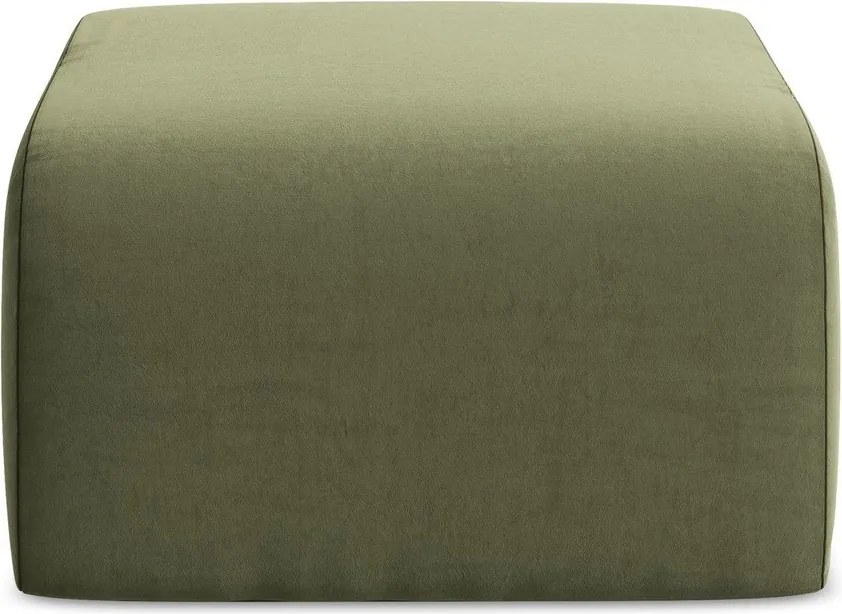 Zelená zamatová podnožka Lani – Makamii