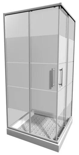 JIKA LYRA PLUS štvorcový sprchovací kút 90 cm, biela, 90 x 90 x 190 cm,